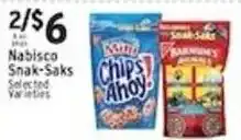 Met Foodmarkets Nabisco Snak-Saks offer