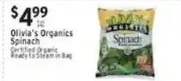 Met Foodmarkets Olivia's Organics Spinach offer