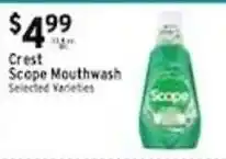 Met Foodmarkets Crest Scope Mouthwash offer