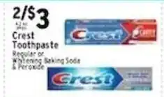 Met Foodmarkets Crest toothpaste offer