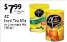 Met Foodmarkets 4c iced tea mix or lemonade mix offer