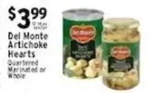 Met Foodmarkets Del Monte Artichoke Hearts offer