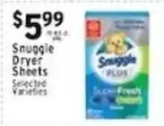 Met Foodmarkets Snuggle Dryer Sheets offer