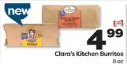 Weis Markets Clara's Kitchen Burritos offer