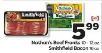 Weis Markets Nathan's Beef Franks offer