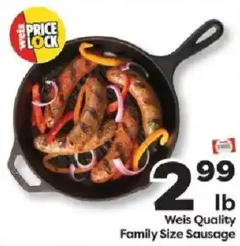 Weis Markets Weis Quality Family Size Sausage offer