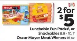 Weis Markets Lunchable Fun Packs or Snackables offer