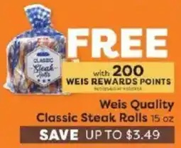 Weis Markets Weis Quality Classic Steak Rolls offer