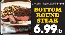 Sullivan's Foods Certified Angus Beef brand bottom round steak offer