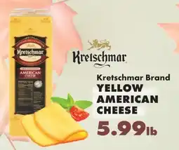 Sullivan's Foods Kretschmar brand yellow american cheese offer