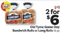 Weis Markets Old Tyme Game Day Sandwich Rolls or Long Rolls offer