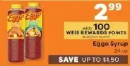 Weis Markets Eggo Syrup offer