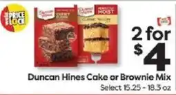 Weis Markets Duncan Hines Cake or Brownie Mix offer