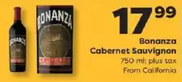 Weis Markets Bonanza Cabernet Sauvignon offer