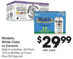 QFC Modelo, White Claw or Corona offer