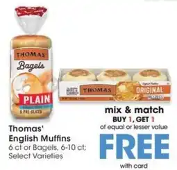QFC Thomas' English Muffins offer