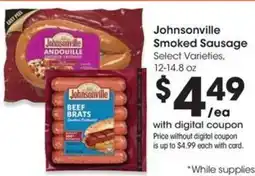 QFC Johnsonville Smoked Sausage offer