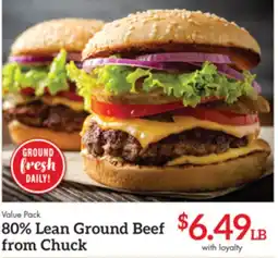 Remke 80% Lean Ground Beef from Chuck offer