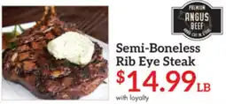 Remke Premium Angus Beef Semi-Boneless Rib Eye Steak offer