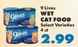 Sullivan's Foods 9 Lives wet cat food offer