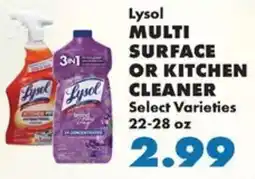 Sullivan's Foods Lysol multi surface or kitchen cleaner offer