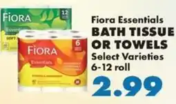 Sullivan's Foods Fiора Essentials bath tissue or towels offer