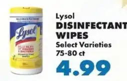 Sullivan's Foods Lysol disinfectant wipes offer
