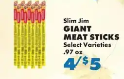 Sullivan's Foods Slim Jim giant meat sticks offer