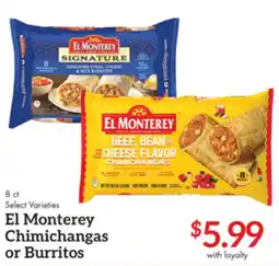Remke El Monterey chimichangas or burritos offer