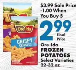 Sullivan's Foods Ore-Ida frozen potatoes offer