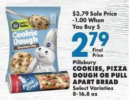 Sullivan's Foods Pillsbury cookies pizza dough or pull apart bread offer