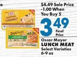 Sullivan's Foods Oscar Mayer lunch meat offer