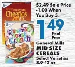 Sullivan's Foods General Mills Cereals offer