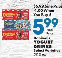 Sullivan's Foods Danimals yogurt drinks offer