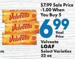 Sullivan's Foods Velveeta loaf offer