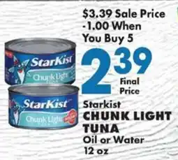 Sullivan's Foods Starkist chunk light tuna offer