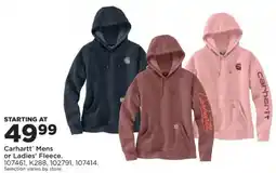 Mills Fleet Farm Carhartt Mens or Ladies' Fleece offer