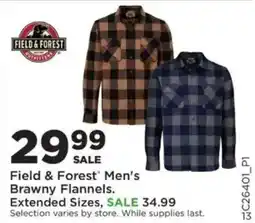 Mills Fleet Farm Field & Forest Men's Brawny Flannels offer