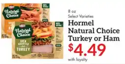 Remke Hormel natural choice turkey or ham offer
