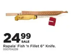 Mills Fleet Farm Rapala Fish 'n Fillet 6" Knife offer