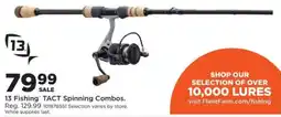 Mills Fleet Farm 13 Fishing Tact Spinning Combos offer