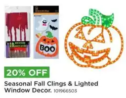 Mills Fleet Farm Seasonal Fall Clings & Lighted Window Decor offer