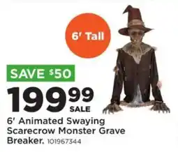 Mills Fleet Farm 6' Animated Swaying Scarecrow Monster Grave Breaker offer