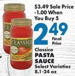 Sullivan's Foods Classico pasta sauce offer