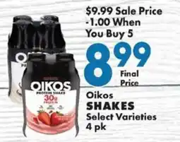 Sullivan's Foods Oikos shakes offer
