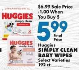 Sullivan's Foods Huggies simply clean baby wipes offer