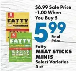 Sullivan's Foods Fatty meat sticks minis offer