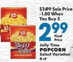 Sullivan's Foods Jolly Time Popcorn offer