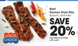 QFC Beef Flanken Style Ribs offer