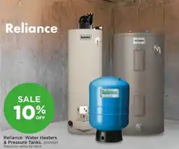 Mills Fleet Farm Reliance Water Heaters & Pressure Tanks offer